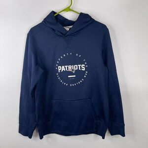Nike Therma-Fit‎ Boys Patriots Hoodie Size YXL Blue Long Sleeve Football